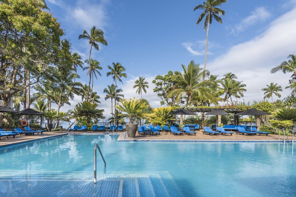 The Warwick Fiji Hotel Korolevu  Buitenkant foto Pool at the hotel