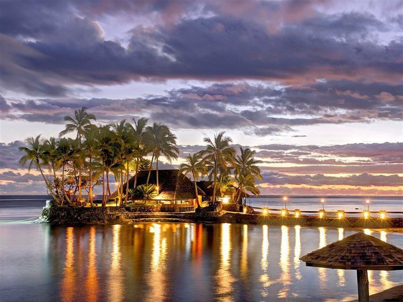 The Warwick Fiji Hotel Korolevu  Buitenkant foto Sunset at the Sheraton Resort